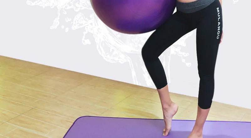 PVC Yoga Exercise Ball – Anti-Burst Balance Fitness Ball (45–95cm)